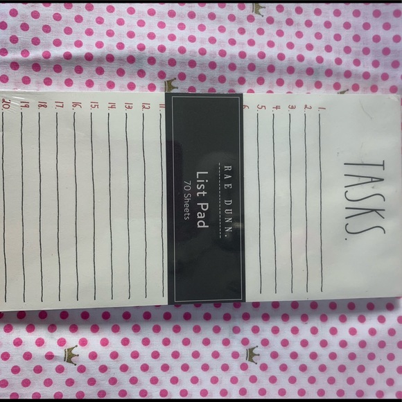 NWT Rae Dunn TASKS List Pad